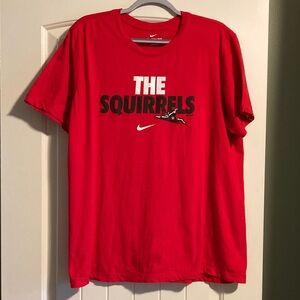 Nike Red Short-Sleeve Richmond Flying Squirrels Graphic Tee